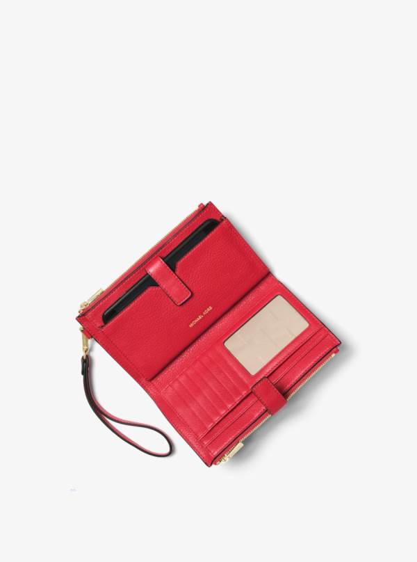 Damske Penazenky Michael Kors Adele Leather Smartphone Červené - Doplnky Michael Kors Vypredaj | DWLQA-1859